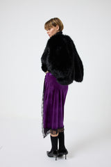 Gonna in velluto e pizzo FEDERICA BI ( più colori )