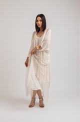 Kimono lungo burro FEDERICA BI