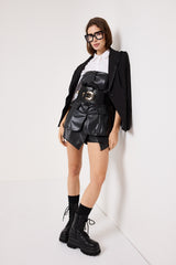 Panta-gonna in ecopelle FEDERICA BI