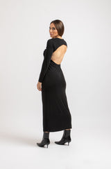 Abito nero cut out FEDERICA BI
