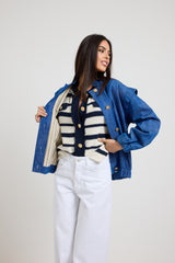 Giacca in denim blu FEDERICA BI