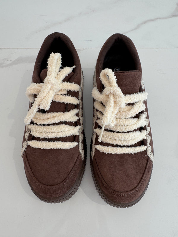 Sneaker suede marrone FEDERICA BI