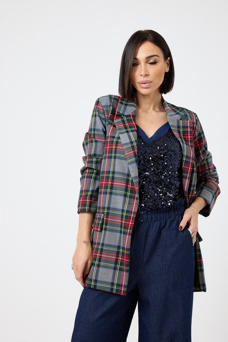 Blazer a quadri FEDERICA BI