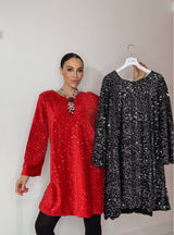 Abito in velluto fiocco FEDERICA BI