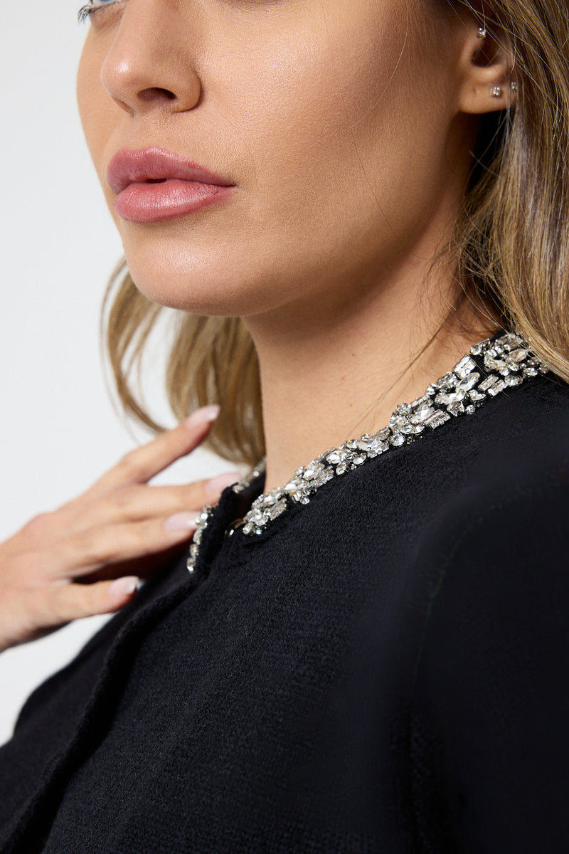 Cardigan collo gioiello FEDERICA BI ( due colori )