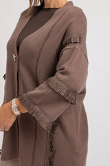 Cardigan frange FEDERICA BI