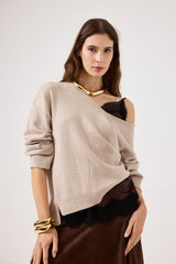 Maglia scollo V FEDERICA BI ( vari colori )