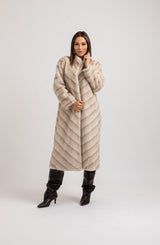 Ecopelliccia beige FEDERICA BI