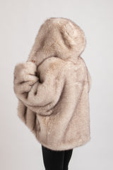Ecopelliccia beige FEDERICA BI