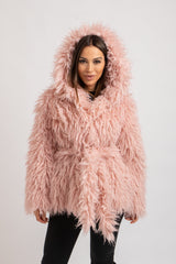 Ecopelliccia rosa FEDERICA BI