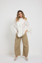 Camicia bianca sangallo FEDERICA BI