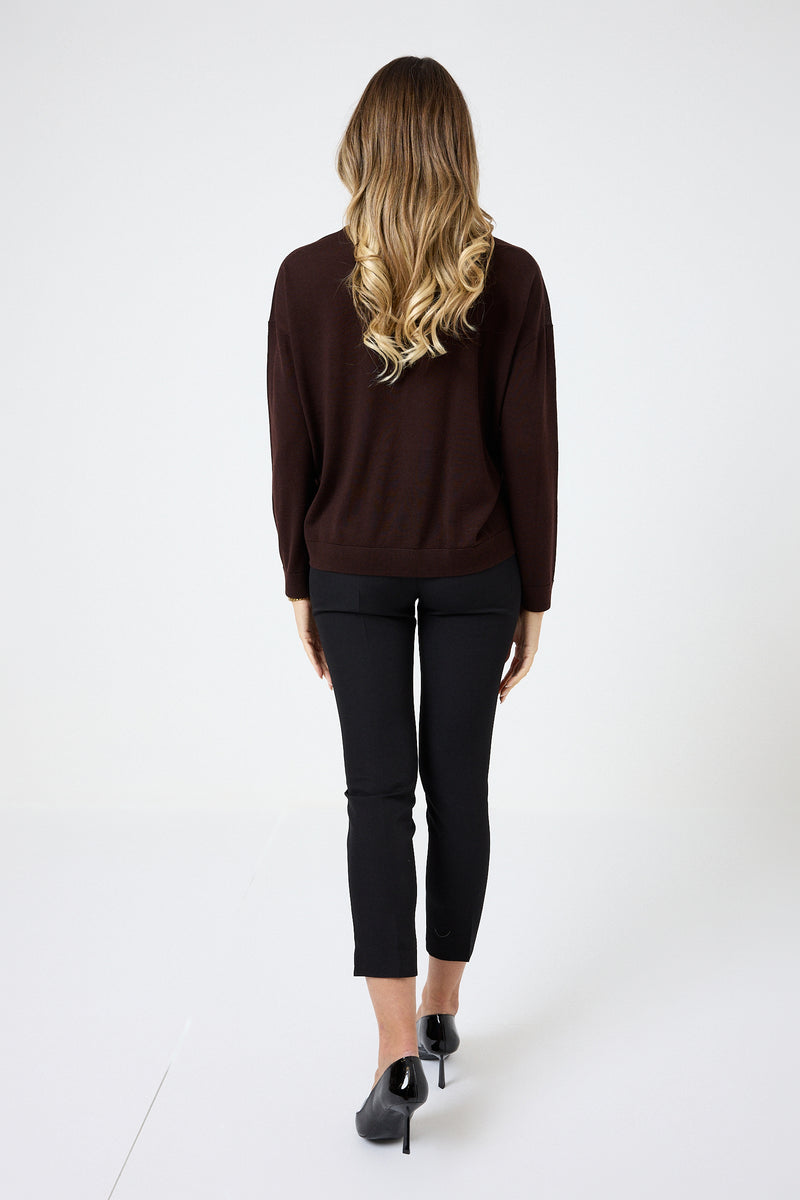 Maglia in lana scollo V FEDERICA BI