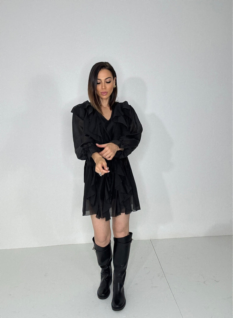Abito nero rouge FEDERICA BI