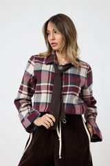 Camicia felpata con cravatta FEDERICA BI