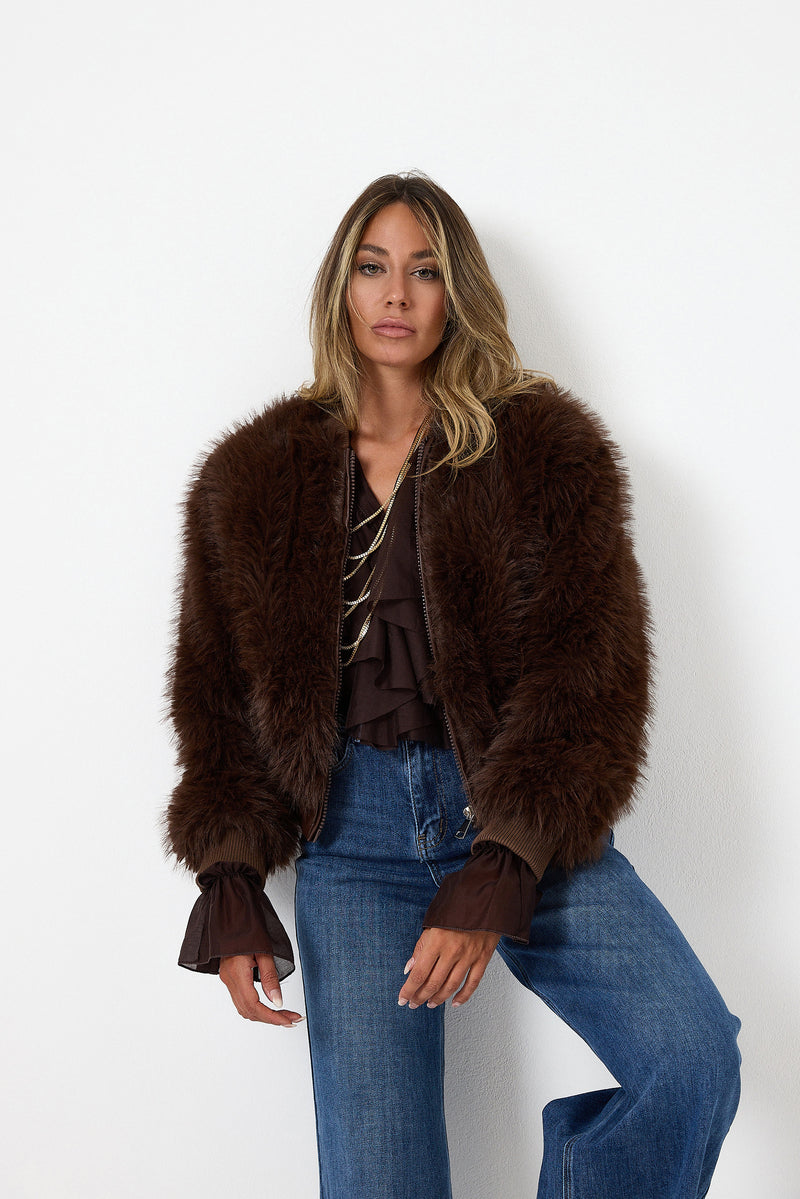 Giacca ECO marrone FEDERICA BI