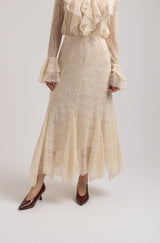 Gonna in pizzo crema FEDERICA BI
