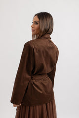Giacca in suede FEDERICA BI