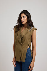 Gilet con spille gioiello FEDERICA BI