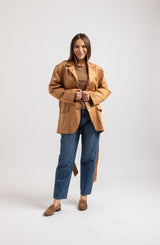 Giacca in suede FEDERICA BI
