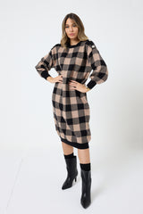 Abito tartan in maglia FEDERICA BI ( due colori )