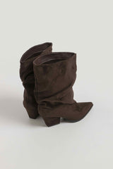 Stivaletto moro suede FEDERICA BI
