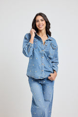 Denim fiorellini FEDERICA BI