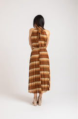 Abito lurex LAVINIA bronzo BY FEDERICA BI