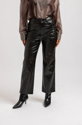 Pantalone nero FEDERICA BI stampa cocco