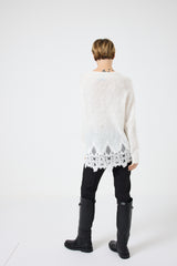 Maglia scollo pizzo FEDERICA BI