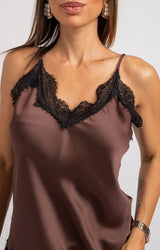 Top in viscosa moro FEDERICA BI