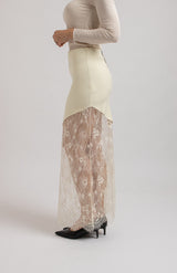 Gonna tricot e pizzo chantilly FEDERICA BI