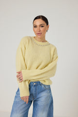 Maglia cristalli manica lunga FEDERICA BI