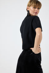 Maglia treccia cristalli FEDERICA BI