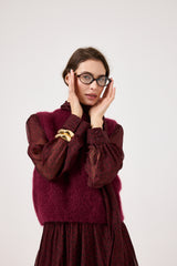 Gilet kid mohair ( vari colori ) FEDERICA BI