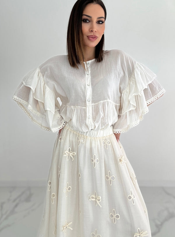 Camicia in mussola di cotone FEDERICA BI