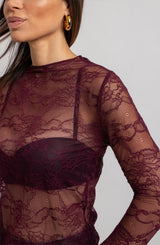 Maglia in pizzo FEDERICA BI (tre colori)