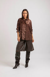 Camicia stampa velluto FEDERICA BI