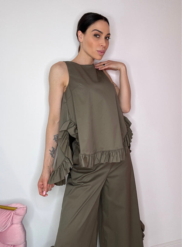 Camicia in cotone con rouge ( vari colori ) FEDERICA BI