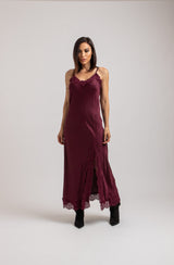 Abito FEDERICA BI slip Dress in viscosa e pizzo