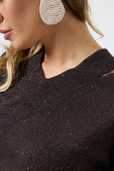 Maglia cut out lurex FEDERICA BI ( più colori )