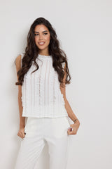 Camicia bianca in chiffon FEDERICA BI