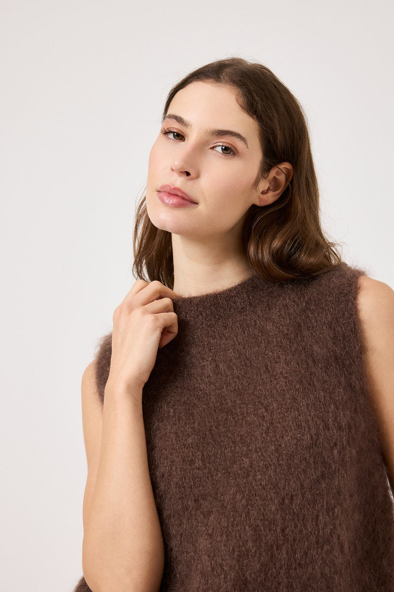 Gilet kid mohair ( vari colori ) FEDERICA BI