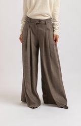 Pantalone tortora palazzo FEDERICA BI