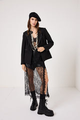 Abito nero in pizzo FEDERICA BI