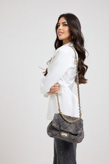 Borsa in denim matelasse FEDERICA BI