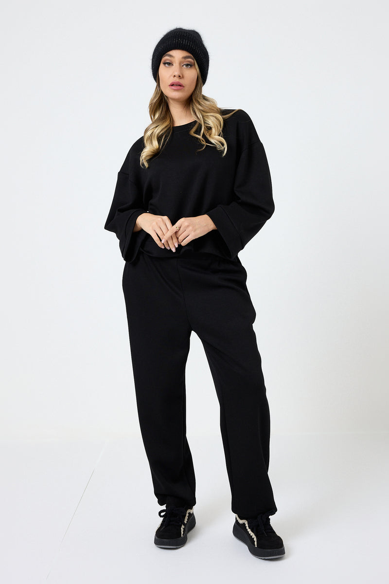 Completo tuta nera in punto Milano FEDERICA BI