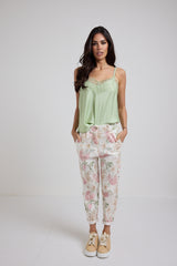 Denim leggero floreale ALLY BY FEDERICA BI
