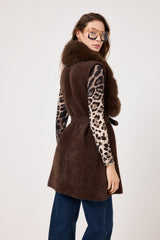 Gilet in ciniglia ed ecopelliccia FEDERICA BI