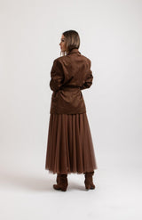 Giacca in suede FEDERICA BI