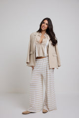 Pantalone riga beige FEDERICA BI